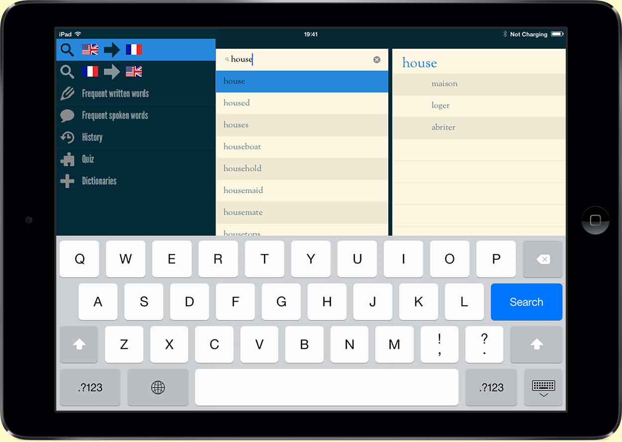 Screenshot of Easy Learning running on iPad
